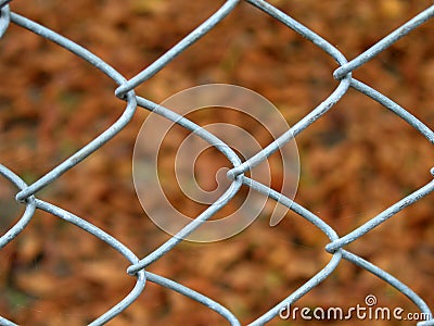 Wire fence detail Stock Photo